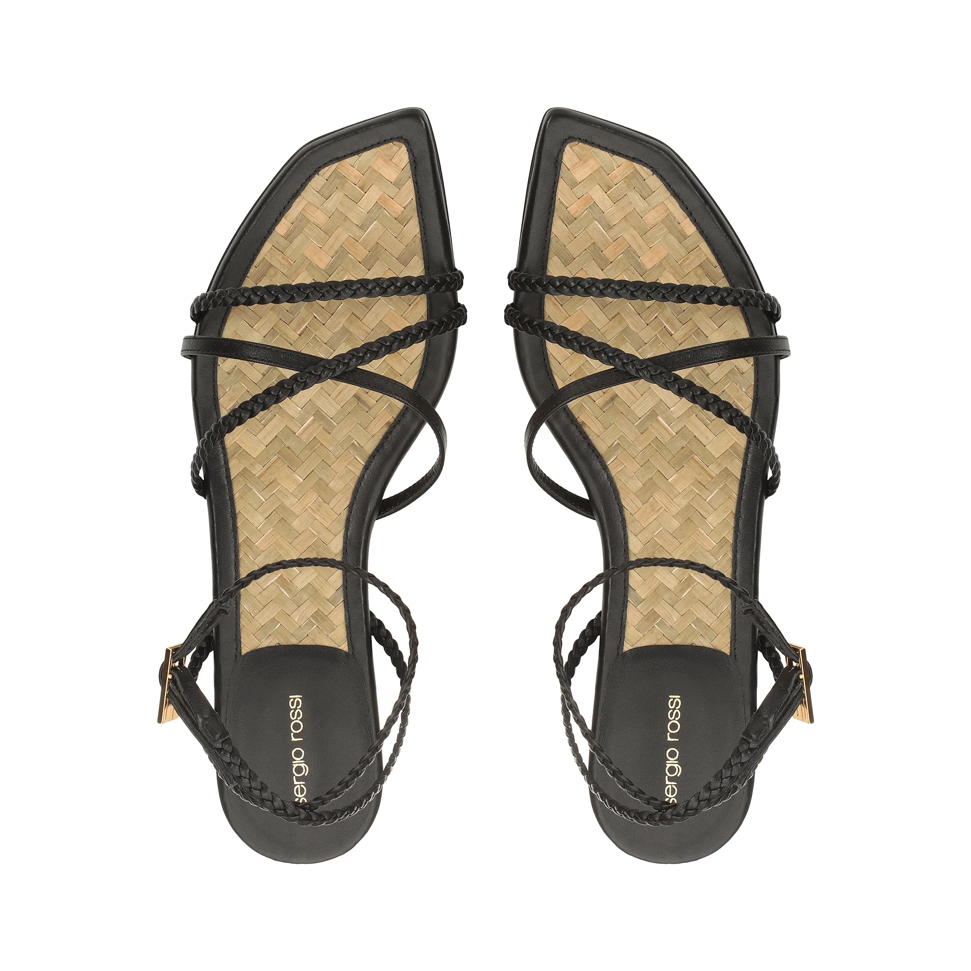 Braid Flat Sandal - Black - Image 4