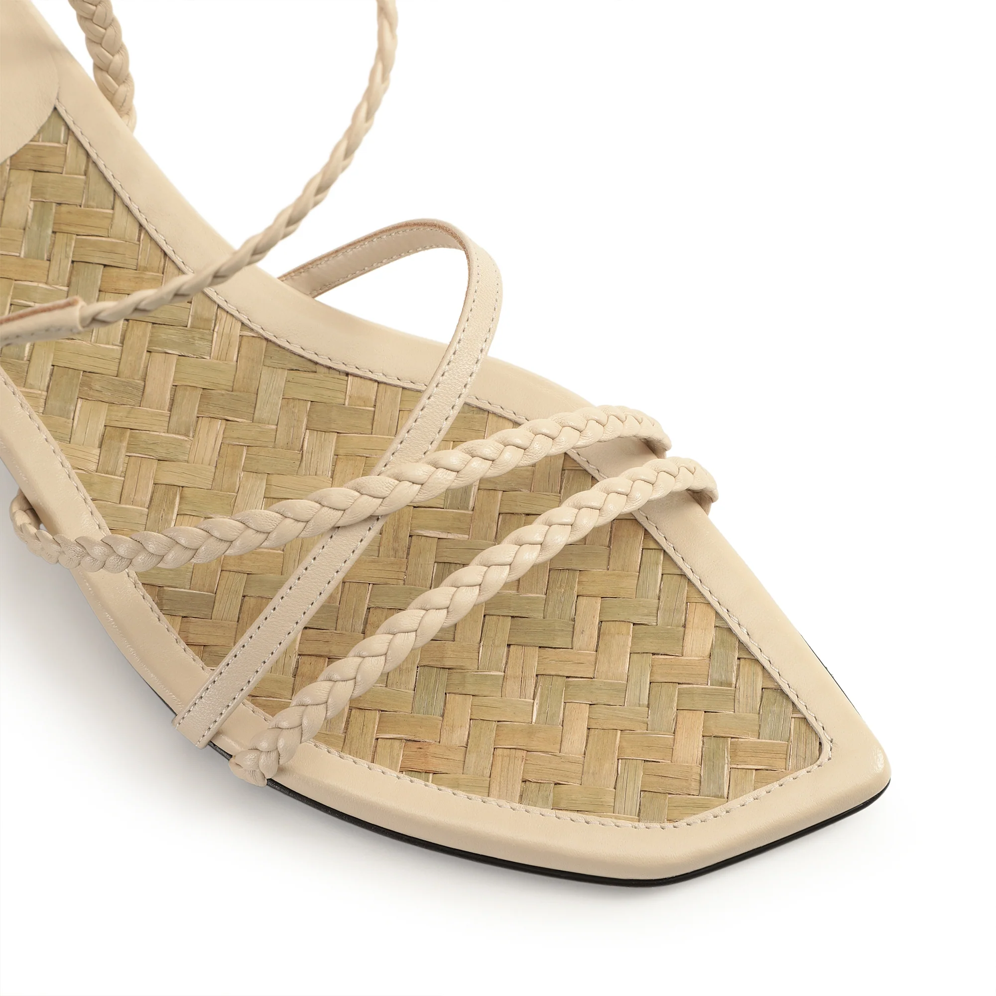 Braid Flat Sandal - Parchment - Image 5