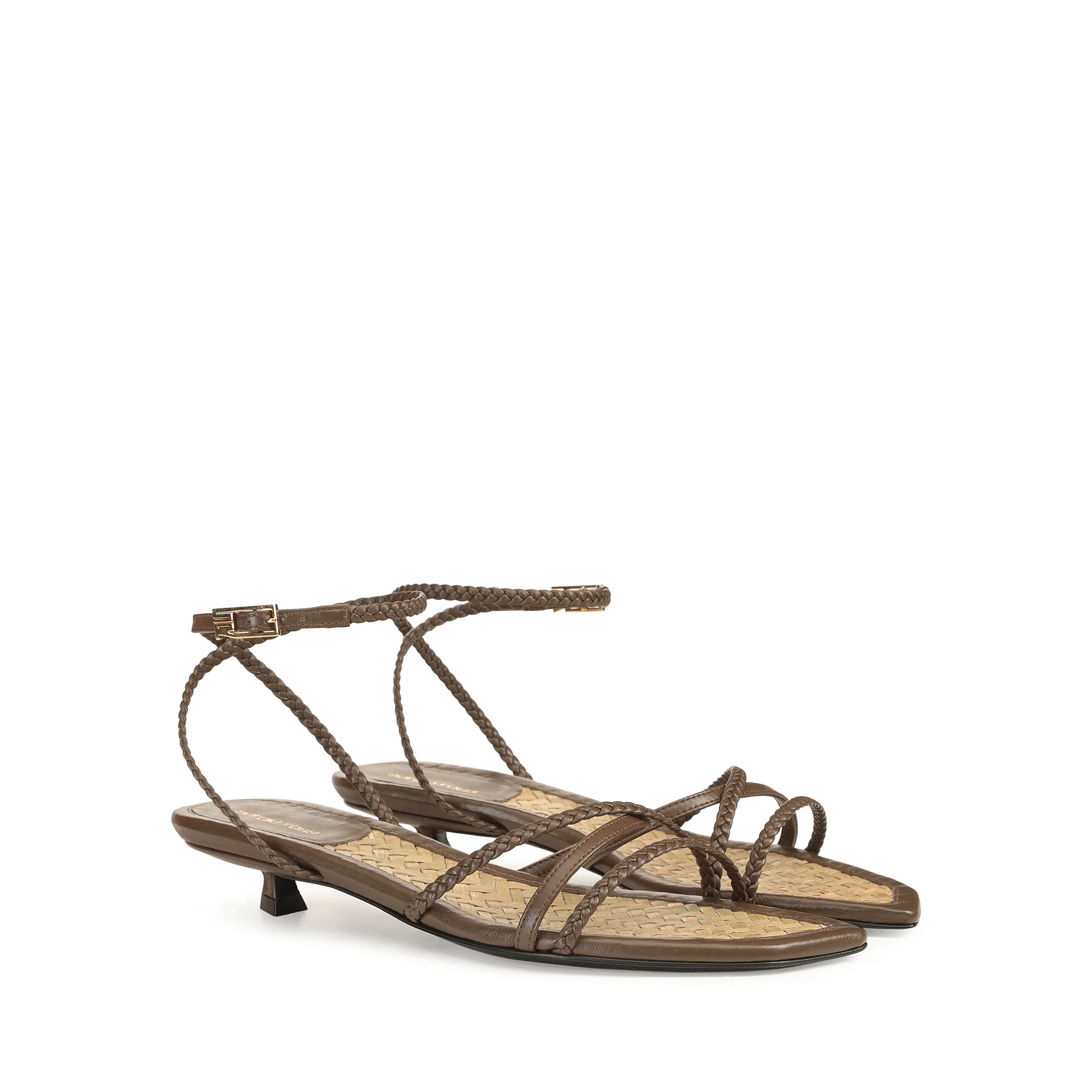 Braid Flat Sandal - Walnut - Image 2
