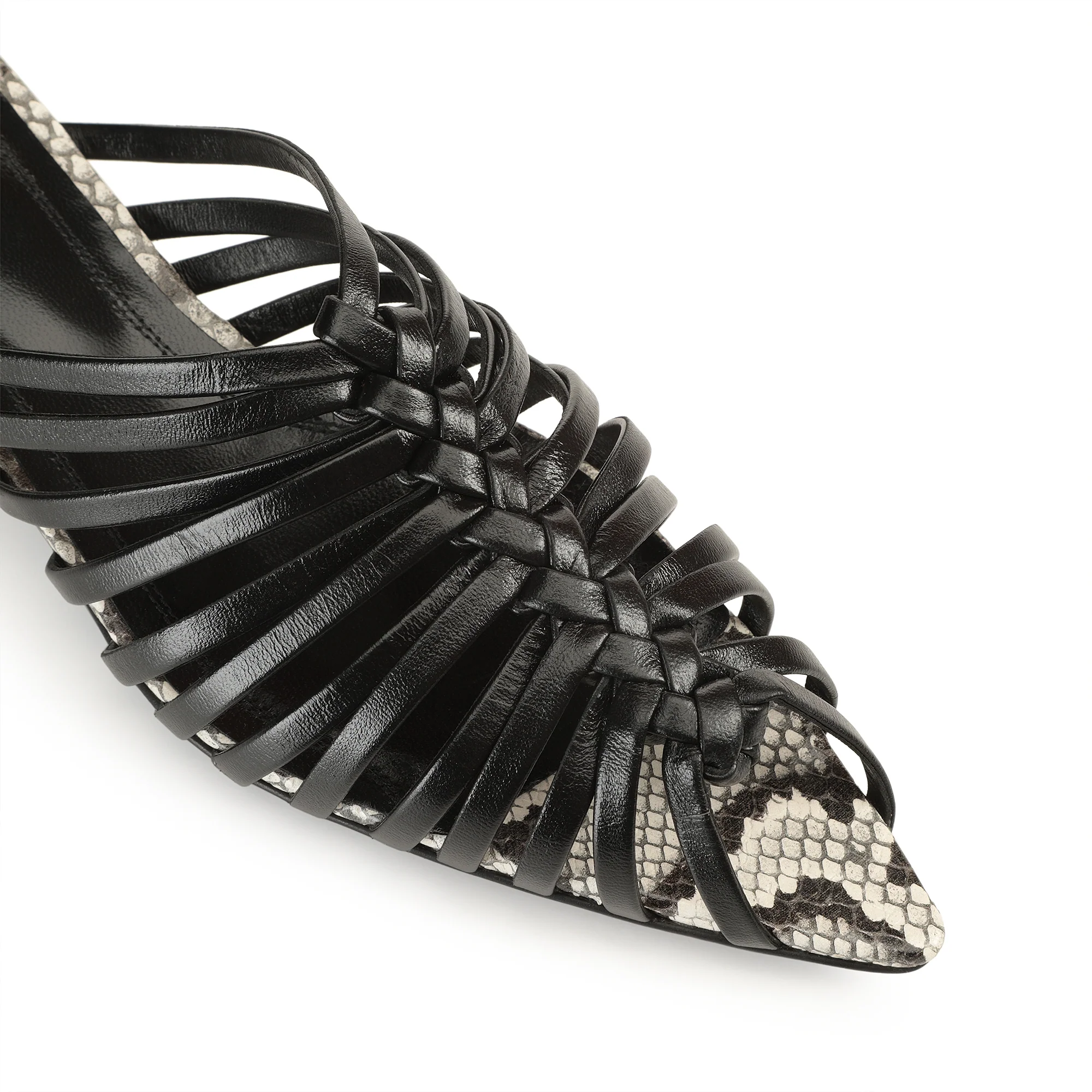 Wovenia Mule - Black - Image 5